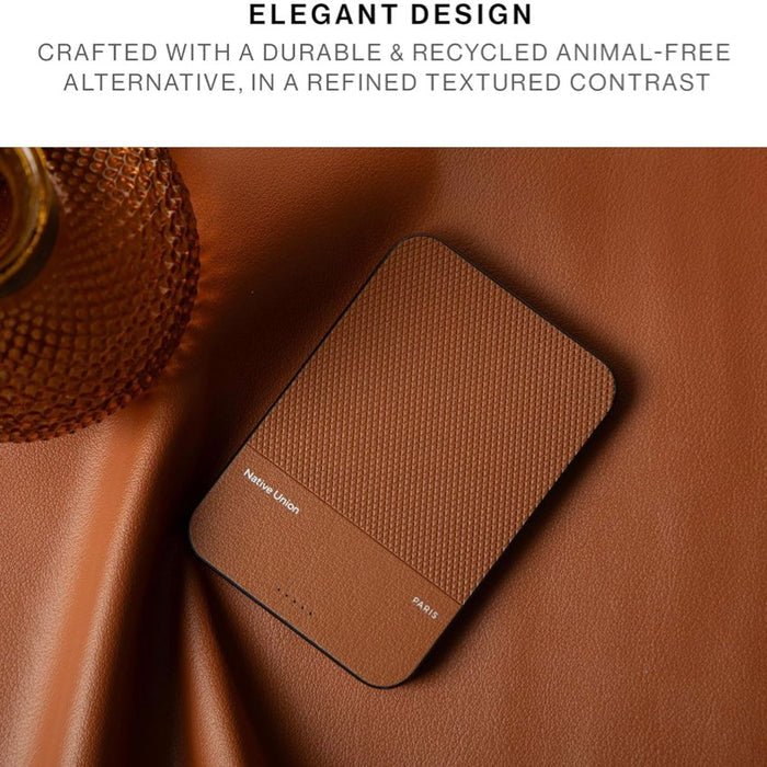 Native Union (Re)Classic Magnetic Ultra-slim magnetic power bank 5000mAh พร้อม Qi2 ชาร์จไร้สาย ติดแน่น MagSafe วัสดุพรีเมียม ชาร์จ iPhone ได้เต็ม พกพาสะดวกทุกวัน