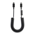 Native Union Pop Cable 1.2M 60W สายชาร์จ USB-C to USB-C ดีไซน์ขดสปริง ยืดได้สูงสุด 1.8 ม. รองรับชาร์จเร็ว 60W และโอนถ่ายข้อมูล 480Mbps