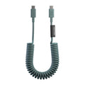 Native Union Pop Cable 1.2M 60W สายชาร์จ USB-C to USB-C ดีไซน์ขดสปริง ยืดได้สูงสุด 1.8 ม. รองรับชาร์จเร็ว 60W และโอนถ่ายข้อมูล 480Mbps
