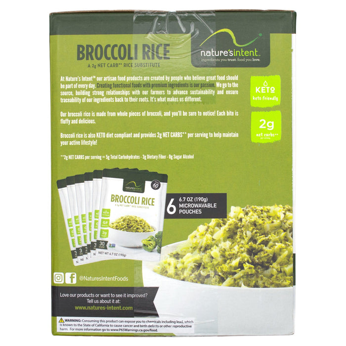 Nature's Intent Broccoli Rice Nature's Intent
