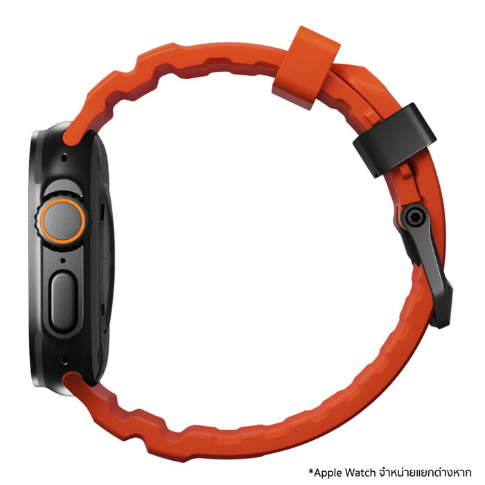 สาย Apple Watch NOMAD Rocky Point 46mm Magma Black Hardware ร้านผู้เชี่ยวชาญ