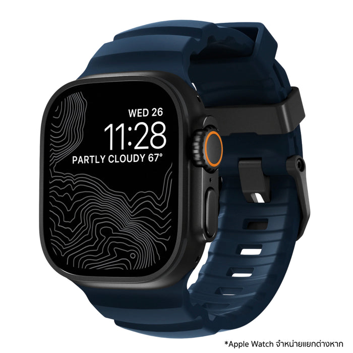 Band NOMAD Rocky Point Black Hardware 49mm Atlantic ของแท้ พร้อมส่งในไทย