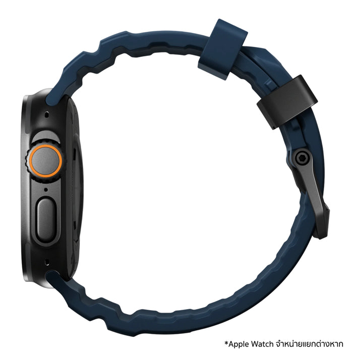 สาย Apple Watch NOMAD Rocky Point 46mm สี Atlantic Black Hardware ร้านผู้เชี่ยวชาญ