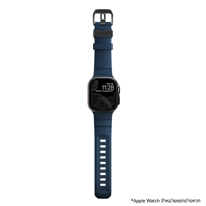 สาย NOMAD Rocky Point Black Hardware สี Atlantic FKM กันน้ำ พรีเมียม