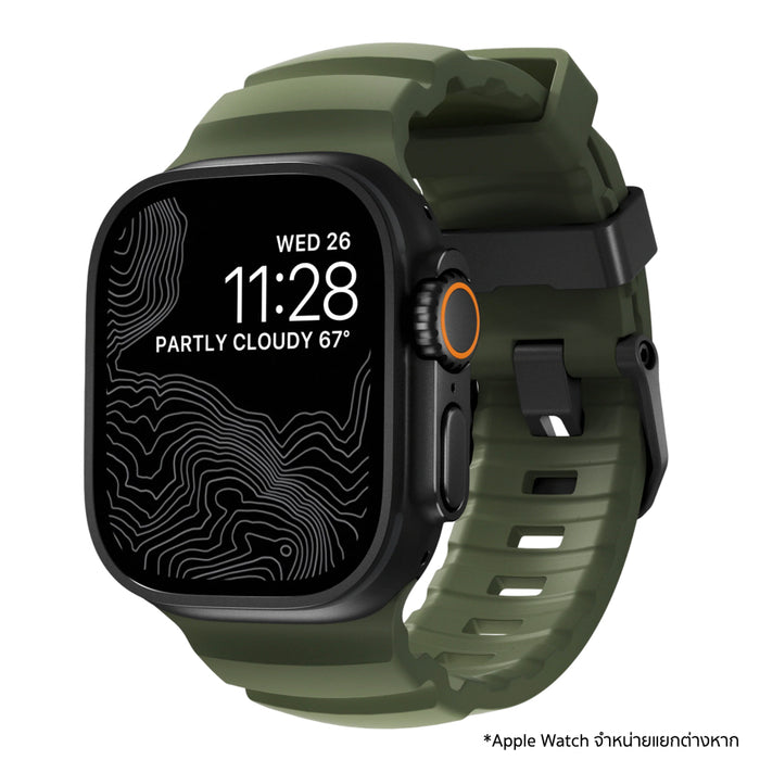 Band NOMAD Rocky Point Black Hardware 49mm Forest ของแท้ พร้อมส่งในไทย