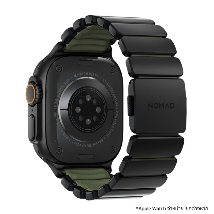 Nomad Stratos Band 49mm Black Titanium Forest สำหรับ Apple Watch