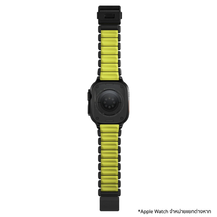 สาย Apple Watch NOMAD Stratos FKM 49mm สี Black Titanium / Volt