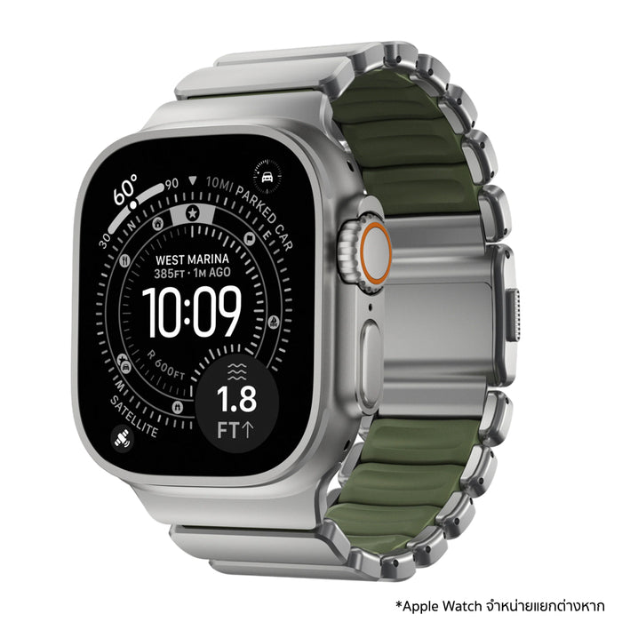 Nomad Stratos FKM 49mm Natural Titanium Forest