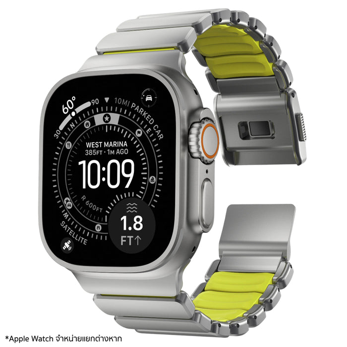 Band NOMAD Stratos FKM 49mm Natural Titanium Volt ของแท้ ร้านแนะนำในไทย