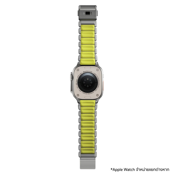สาย Apple Watch NOMAD Stratos FKM 49mm Natural Titanium / Volt