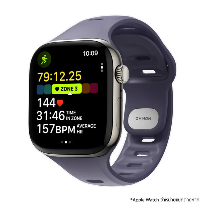 Nomad Tempo Band สาย Apple Watch FKM ดีไซน์เพรียวกระชับ ทนทาน สำหรับวิ่งและออกกำลังกาย