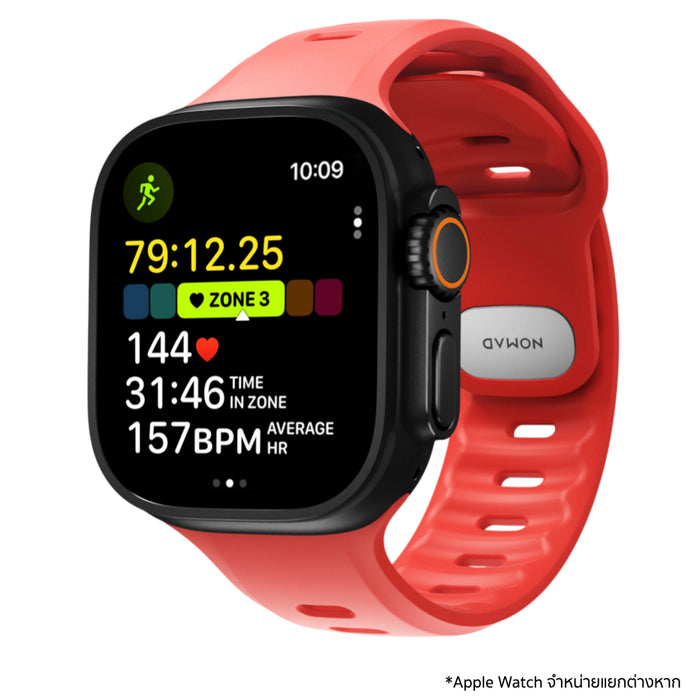 Nomad Tempo Band สาย Apple Watch FKM ดีไซน์เพรียวกระชับ ทนทาน สำหรับวิ่งและออกกำลังกาย