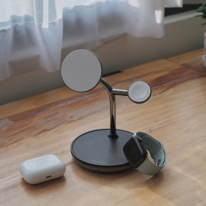 แท่นชาร์จไร้สาย OMNIA M3+ สีดำ แบรนด์ ADAM elements