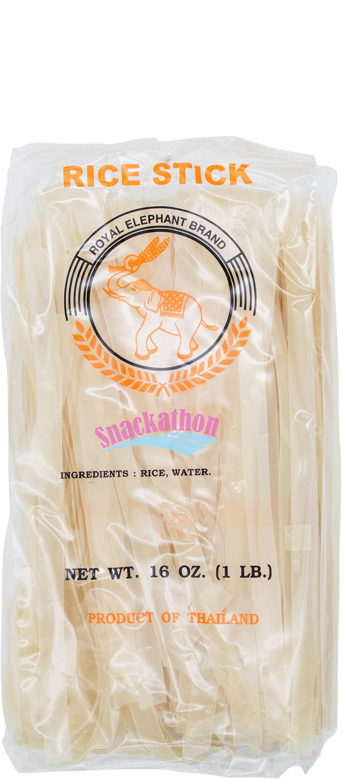 Thai Rice Stick Noodles Snackathon XL-10mm 1 Pound (Pack of 1)