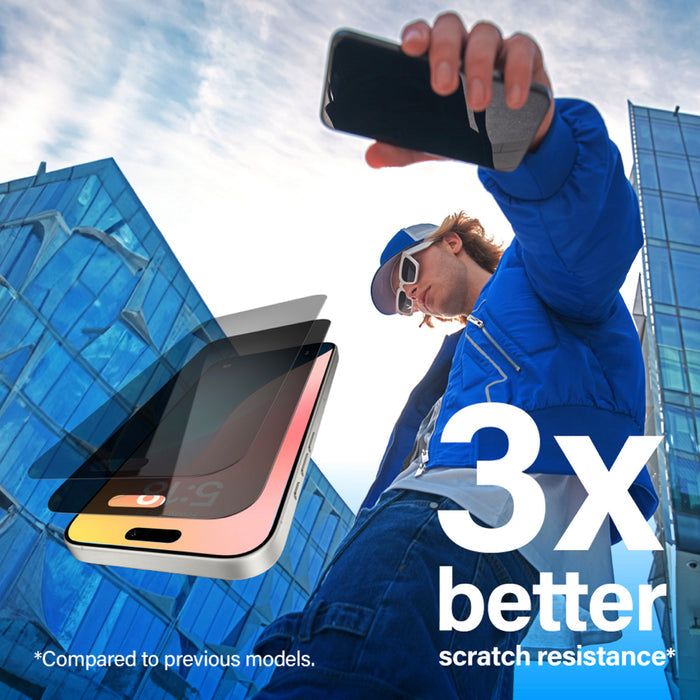 ฟิล์มกันรอยแบบเพิ่มความเป็นส่วนตัว Panzerglass Ultra Wide Fit สำหรับ iPhone 16 Pro