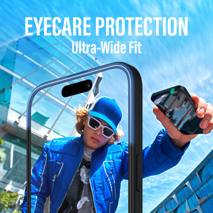 ฟิล์มกันแสงสะท้อนและกันแสงสีฟ้า Panzerglass Ultra Wide Fit  สำหรับ iPhone 16