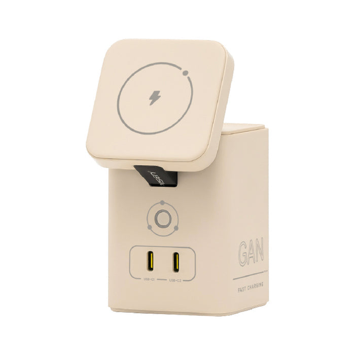 แท่นชาร์จไร้สาย 45W GaN รองรับ MagSafe ชาร์จสมาร์ทโฟน หูฟัง และอุปกรณ์ต่าง ๆ ได้อย่างรวดเร็ว ปลอดภัย และเป็นระเบียบ
