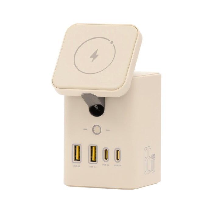 แท่นชาร์จไร้สาย PISEN TS-C193 พร้อม GaN 65W รองรับโน้ตบุ๊ก สมาร์ทโฟน หูฟัง และสมาร์ทวอทช์ ชาร์จได้พร้อมกันสูงสุด 7 อุปกรณ์