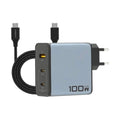 PISEN BOLT Lite 100W หัวชาร์จ GaN 3 พอร์ต ดีไซน์เล็ก ชาร์จโน้ตบุ๊กและมือถือพร้อมกัน จ่ายไฟนิ่งอัจฉริยะ มาพร้อมสายชาร์จในชุด