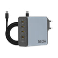 PISEN BOLT Lite 160W GaN Charger ชาร์จเร็ว PD 3.1 สูงสุด 140W รองรับ MacBook Pro พร้อม 4 พอร์ต USB-C และระบบแบ่งกำลังไฟอัจฉริยะ