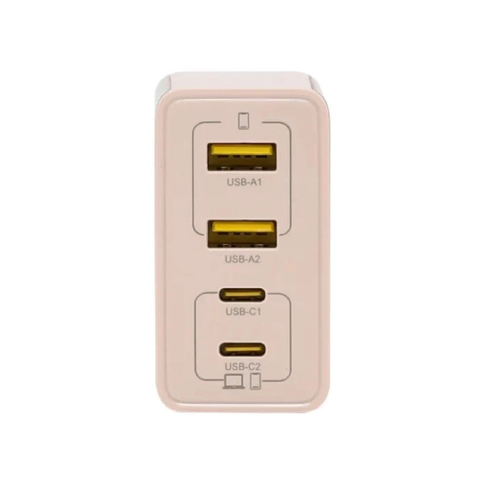 หัวชาร์จ Pisen BOLT Lite 65W 2C2A GaN Fast Charger Light-Pink(Thai)