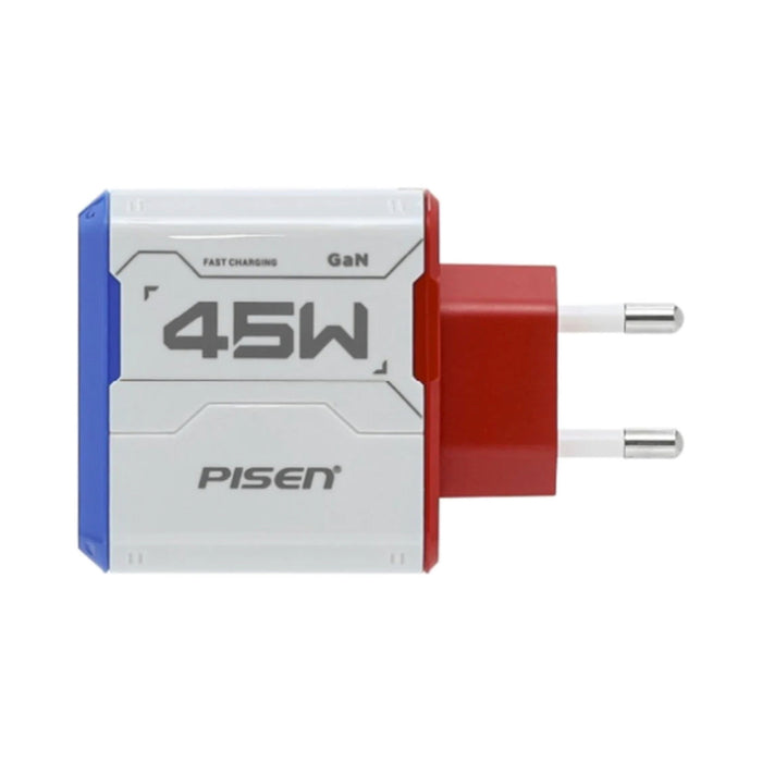 PISEN Gamer Utility 45W GaNHub Fast Charger ชาร์จเร็วด้วยเทคโนโลยี GaN พอร์ต USB-C, USB-A และ HDMI รองรับ 4K@60Hz พกพาง่าย ปลอดภัยทุกการใช้งาน