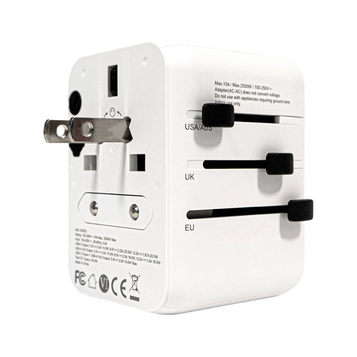 หัวชาร์จ PISEN Global Travel 35W 5-Port GaN - White