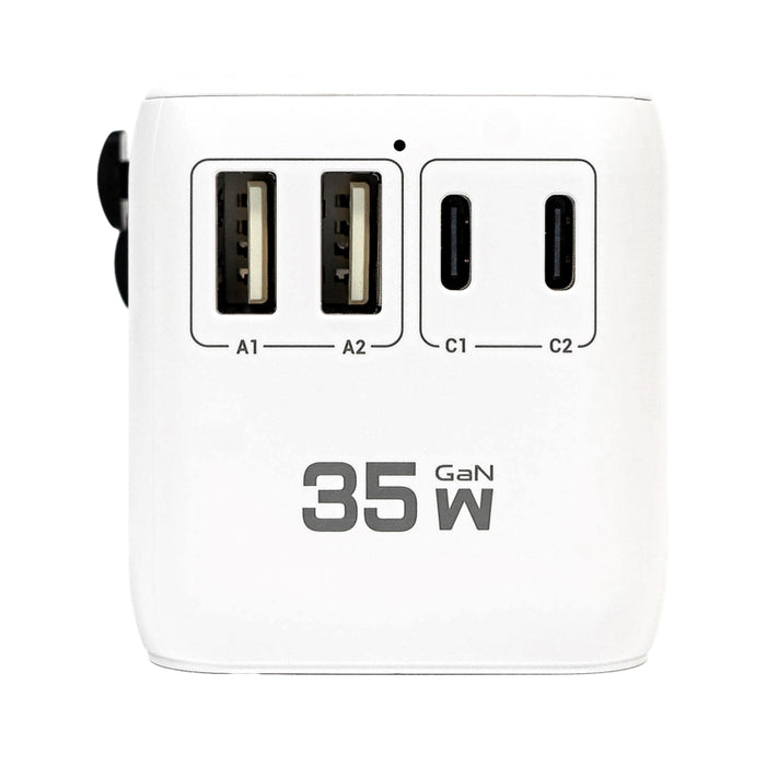 หัวชาร์จ PISEN Global Travel 35W 5-Port GaN - White