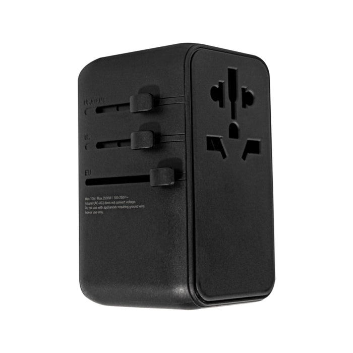 หัวชาร์จ PISEN Global Travel 65W 5-Port GaN - Black