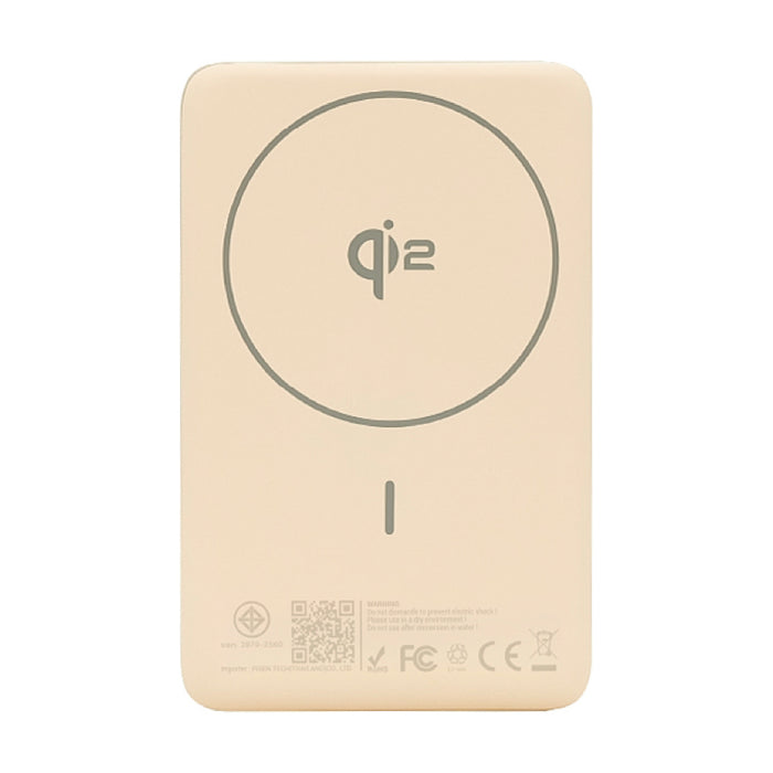 Powerbank PISEN SleekVolt Wireless 20W ความจุ 10000mAh สี Creamy Pastel