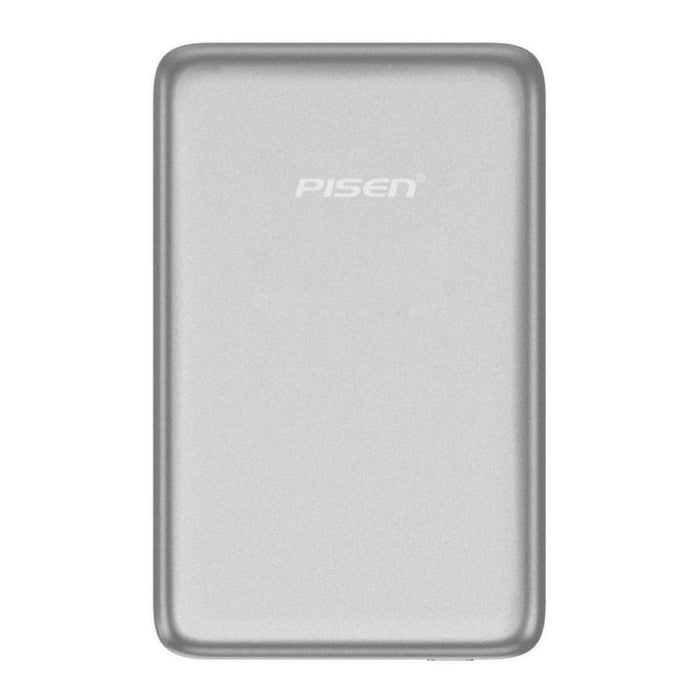 แบตเตอรี่สำรองไร้สาย Pisen SleekVolt 20W ความจุ 5000mAh ดีไซน์บางพรีเมียม รองรับ MagSafe Qi2 ชาร์จเร็ว พกพาง่าย ใช้งานสะดวกทุกวัน