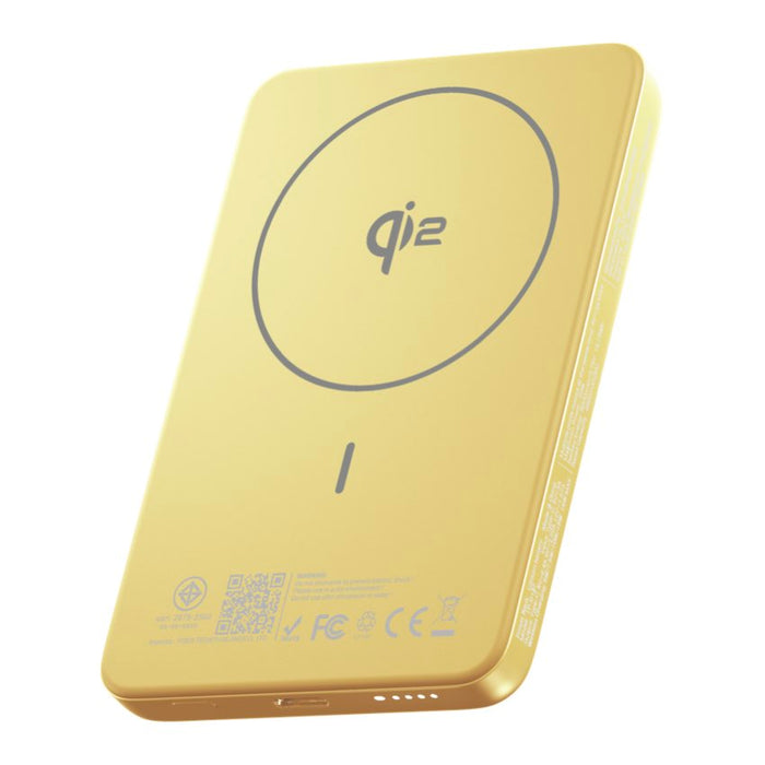 แบตเตอรี่สำรองไร้สาย Pisen SleekVolt 20W ความจุ 5000mAh ดีไซน์บางพรีเมียม รองรับ MagSafe Qi2 ชาร์จเร็ว พกพาง่าย ใช้งานสะดวกทุกวัน