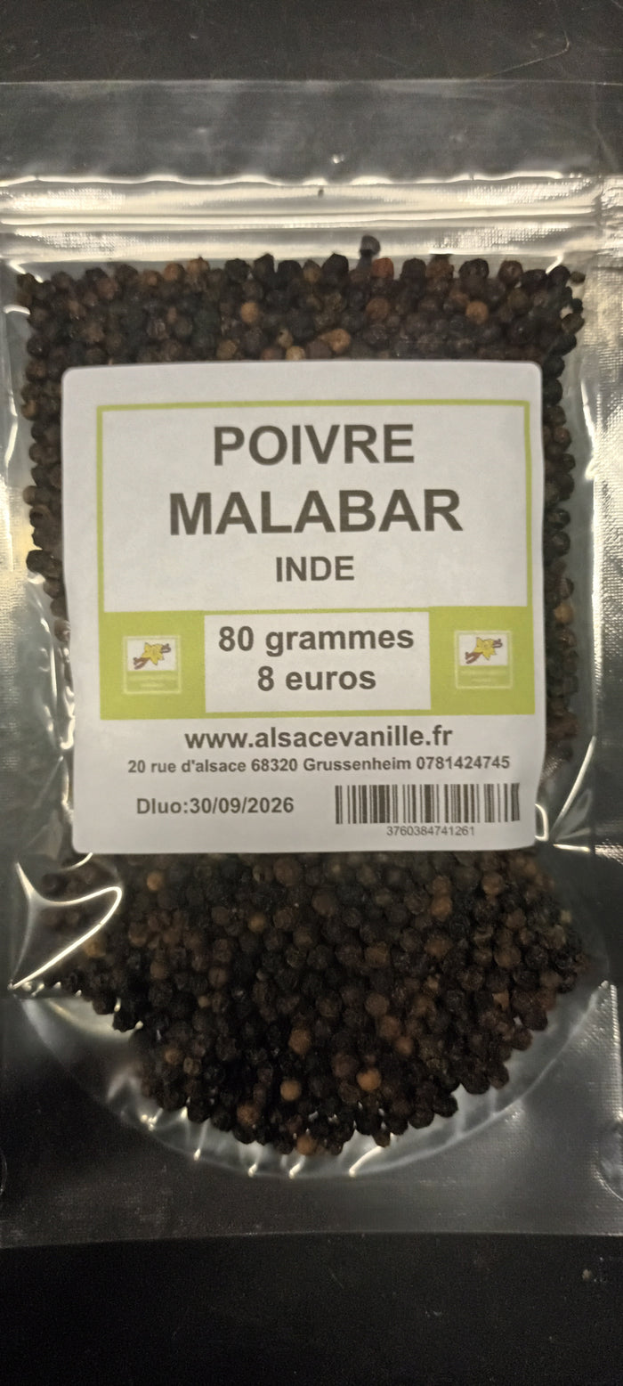 Poivre Noir Malabar – 80g