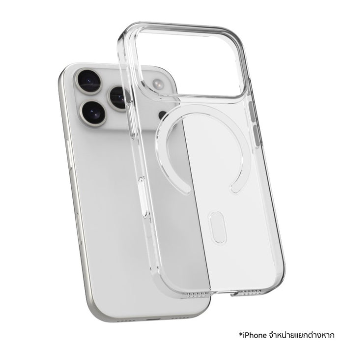 เคสใส Power Support สำหรับ iPhone 17 Pro รุ่น Air MagSafe ป้องกันรอย กล้องควบคุมง่าย ปุ่มแยก ชาร์จไร้สายได้ เบาและทนทาน