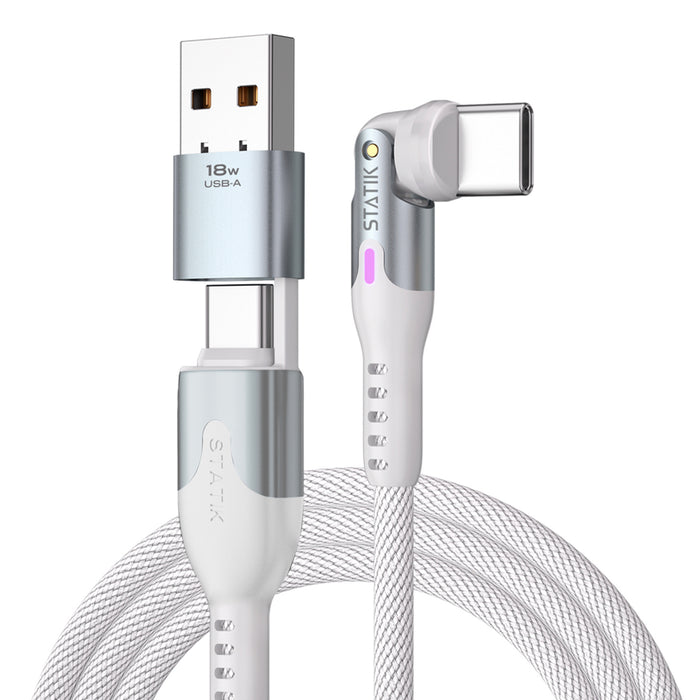 สายชาร์จ PowerPivot Pro USB-C to USB-C  สี White  จากแบรนด์ STATIK