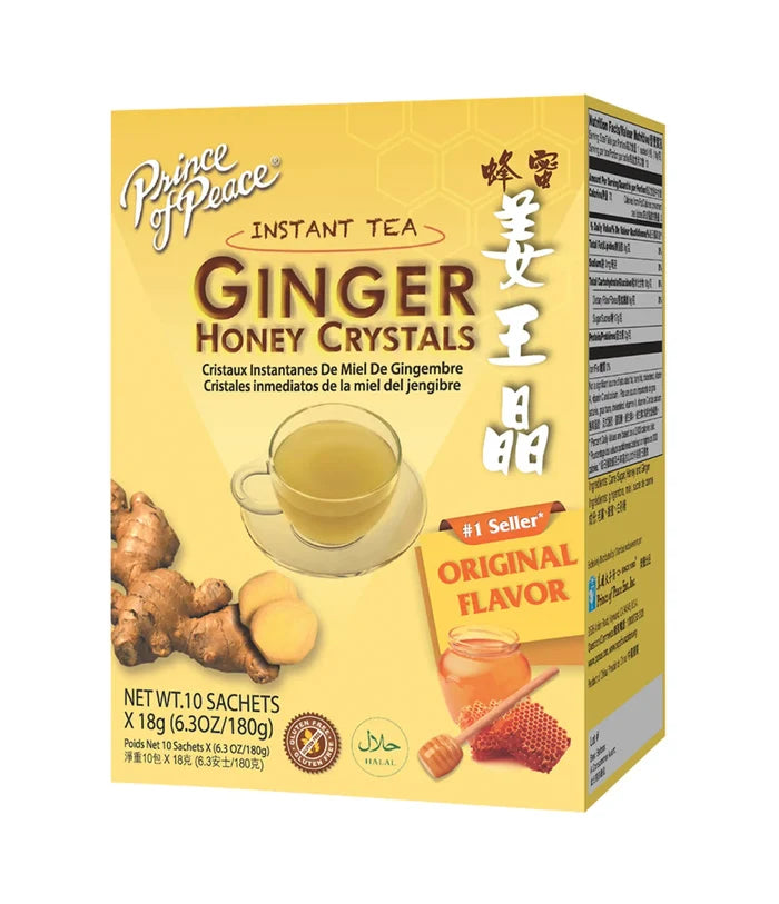 Prince of Peace - Instant Tea Ginger Honey Crystals (Original Flavor) 10x18g