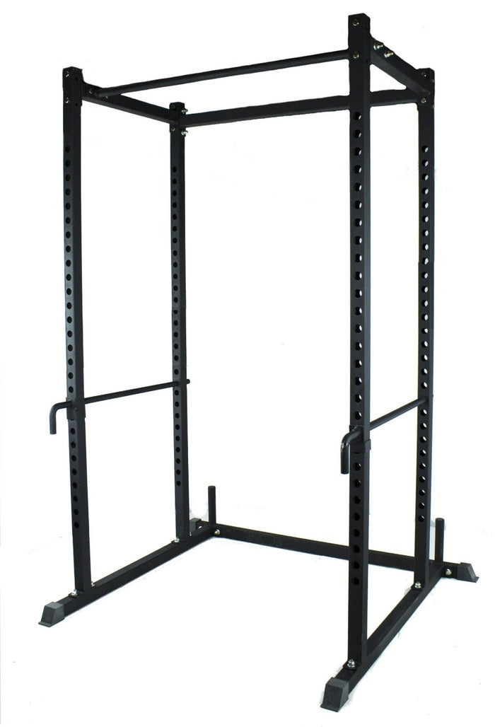 Pro Power Cage: Comes with (2) J-Cups, (2) Safety Spots, and Bumper Storage