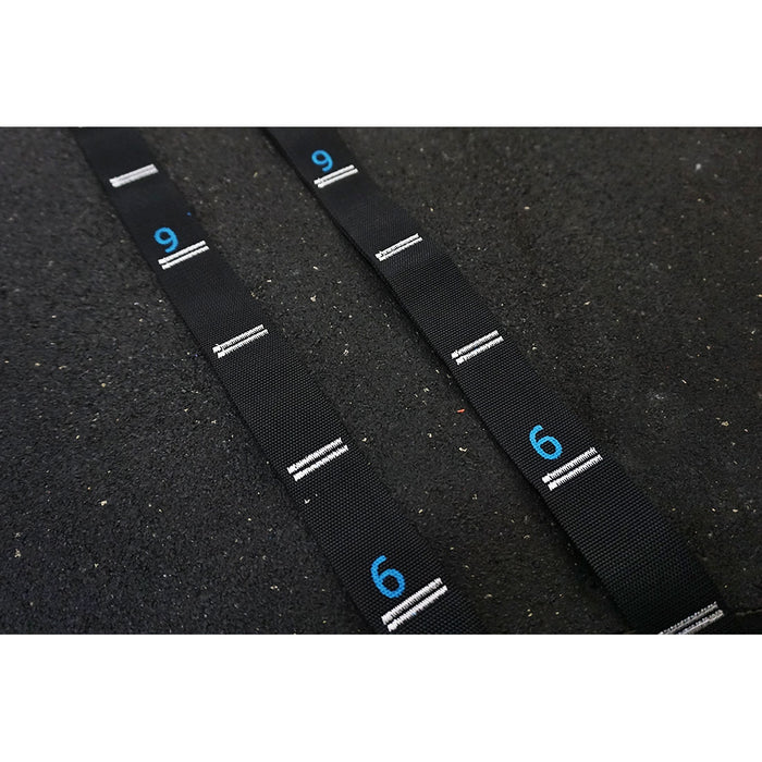 Double-stitched height markings