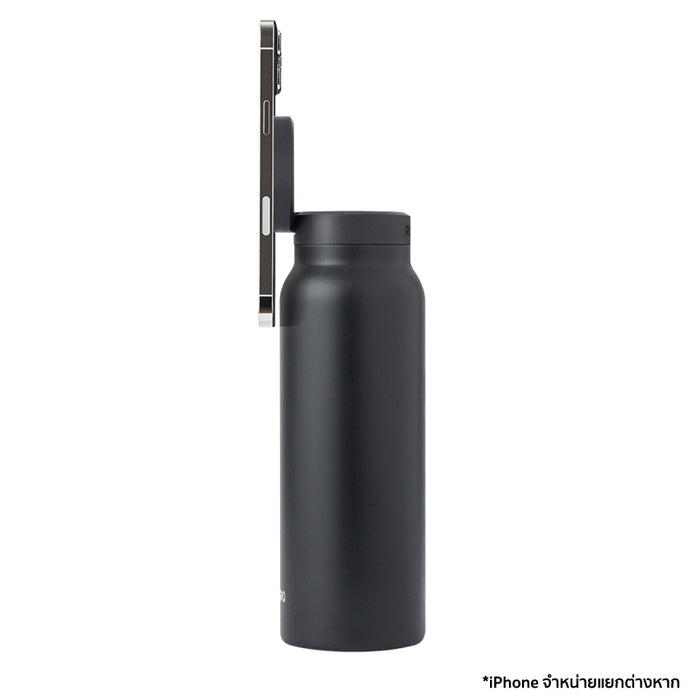ขวดนํ้า Ringo Bottle ขนาด 710 มล. พร้อมที่วางโทรศัพท์มือถือ สี Black