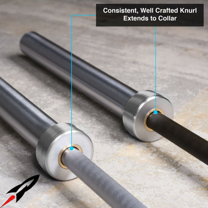 Consistent, Well-Crafted Knurl extends to the collar