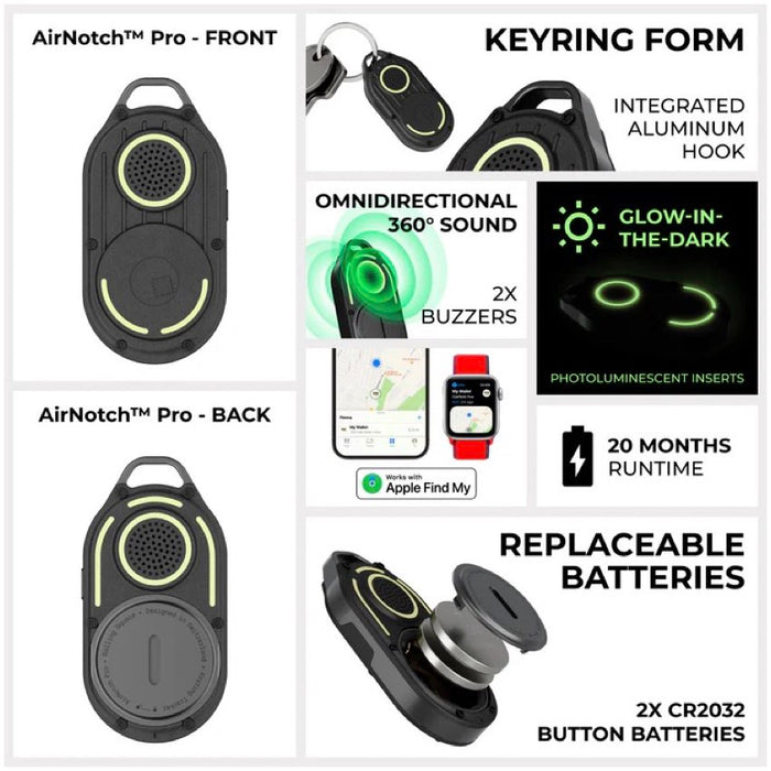 อุปกรณ์ติดตาม AirNotch Pro Apple คุณสมบัติ แบรนด์ ROLLING SQUARE