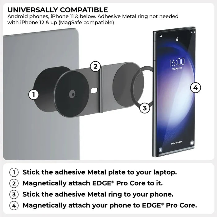 ที่วางโทรศัพท์มือถือ และ แท็บเล็ต Rolling Square EDGE Pro Core สี Gray