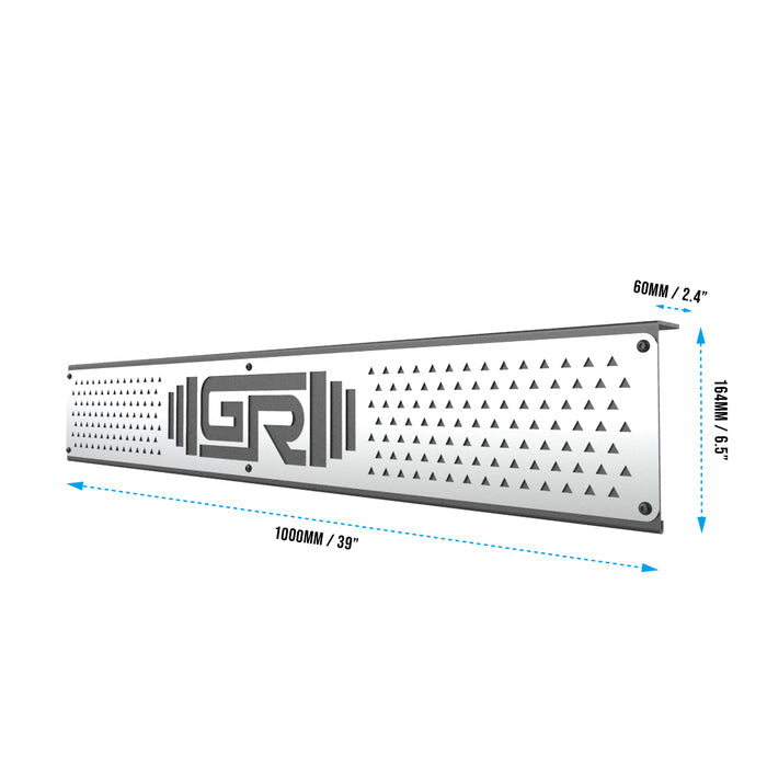 RX3 Logo Plate for Cross Bar dimension