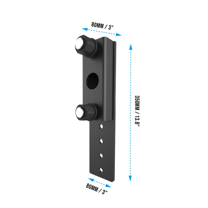 RX3 Upright to Wall Adapter Set diemesion