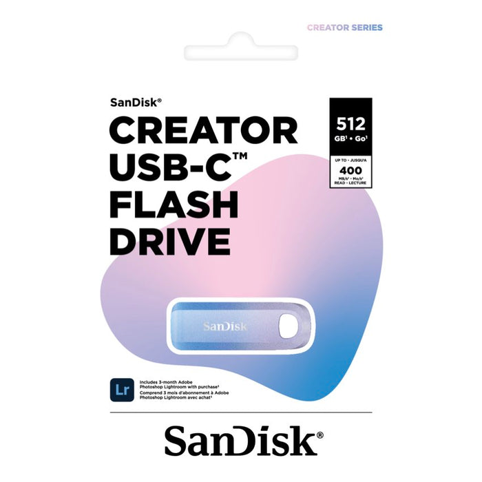 แฟลชไดร์ฟ SanDisk Creator-Ultra-USB3.2-C ความจุ 512GB
