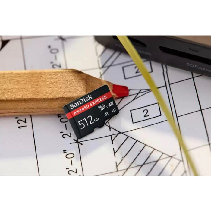 SanDisk microSD Express 512GB อ่านเร็วสูงสุด 880MB/s เขียน 650MB/s รองรับ PCIe Gen 3-NVMe ทนทาน กันน้ำ กันกระแทก