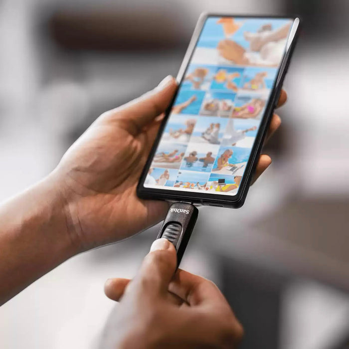 แฟลชไดรฟ์ Ultra Slider (128GB) ขั้วต่อ USB-C แบรนด์ SANDISK