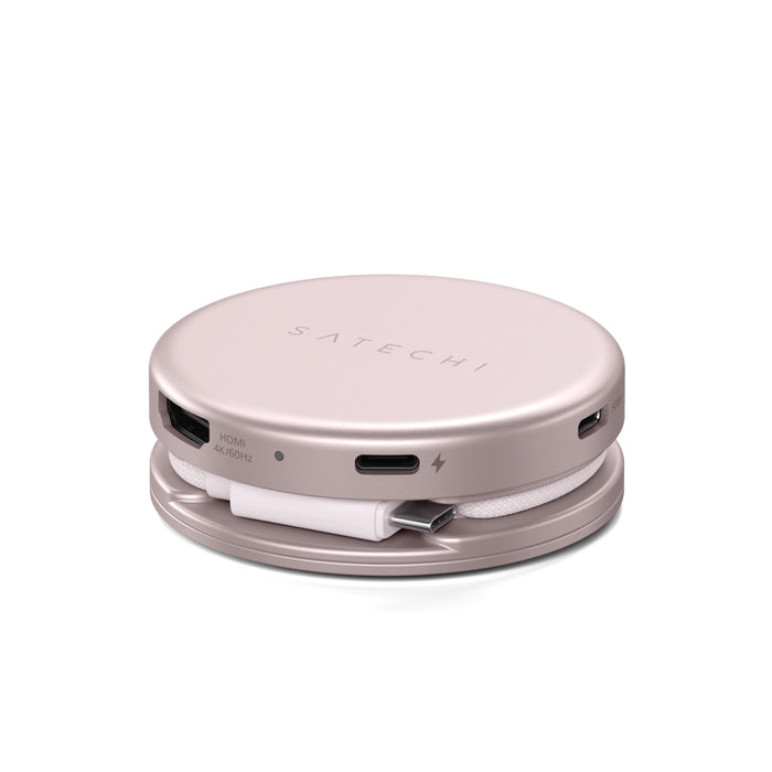 Satechi OntheGo 5-in-1 Multiport Adapter in Blush