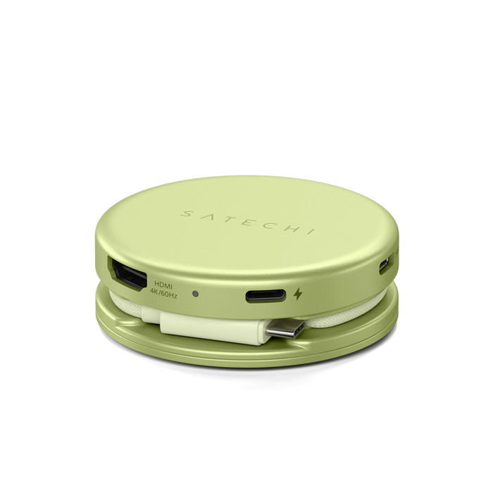 Satechi OntheGo 5-in-1 Multiport Adapter in Citrus