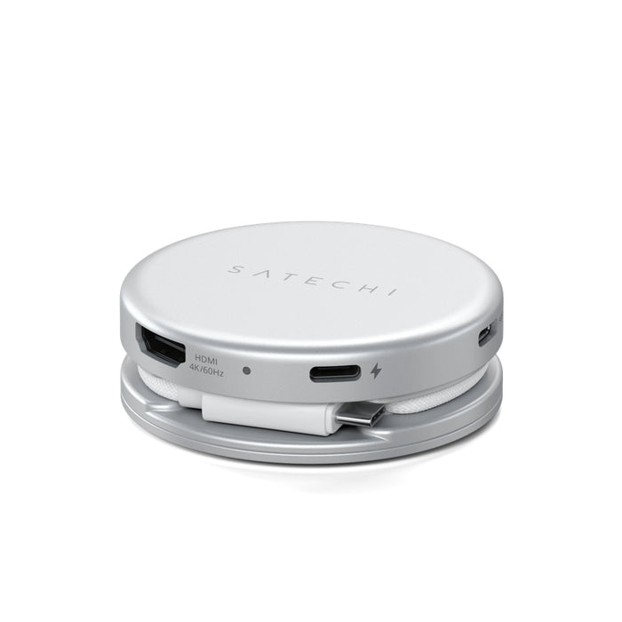 Satechi OntheGo 5-in-1 Multiport Adapter in Silver